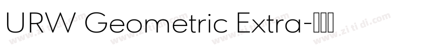 URW Geometric Extra字体转换